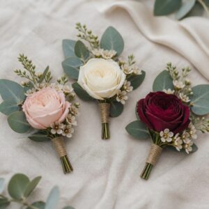 Groom & Groomsmen Boutonnieres — 新郎及兄弟團胸花