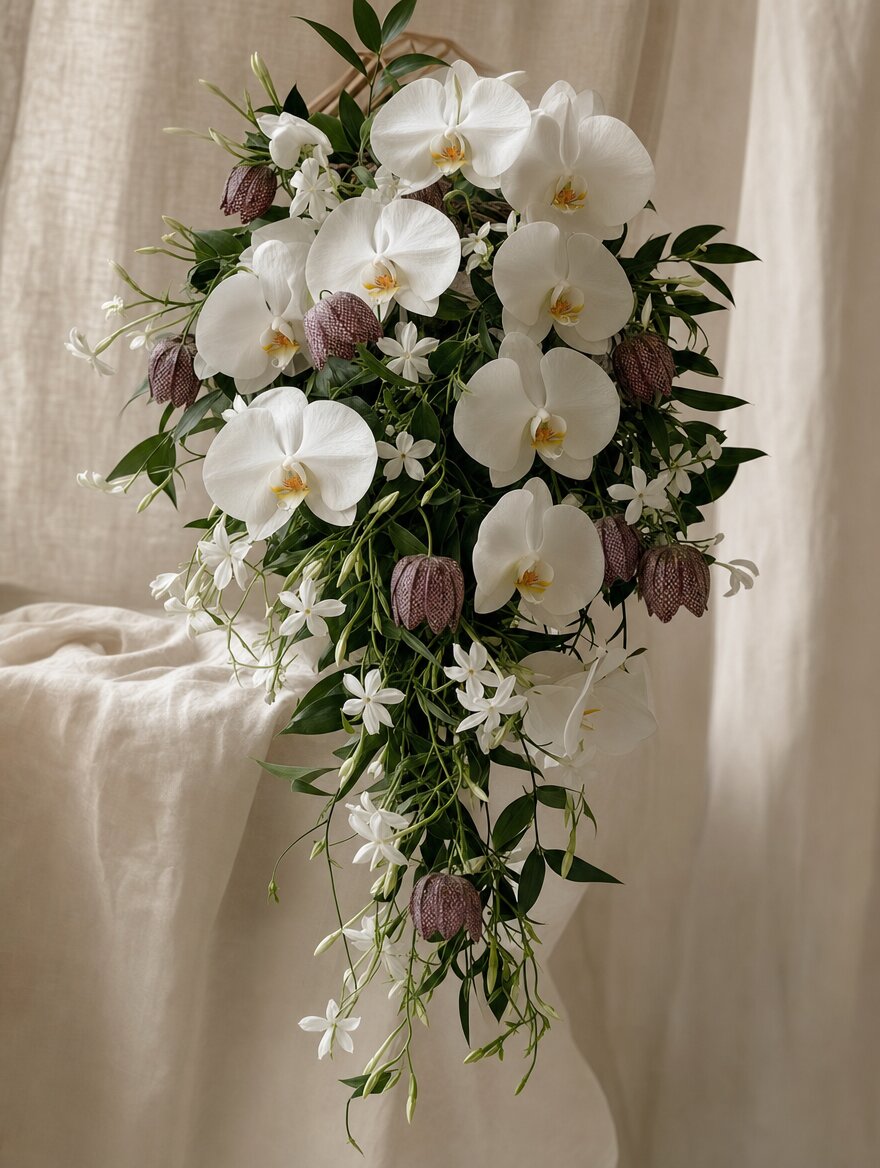 Orchid Cascade — 蝴蝶蘭流瀉花束